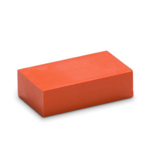 Oranje 03 - Encaustic Art wasblokje