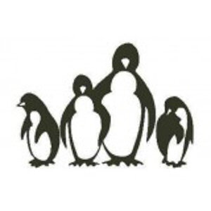 Encaustic Art stempel - pinguïns