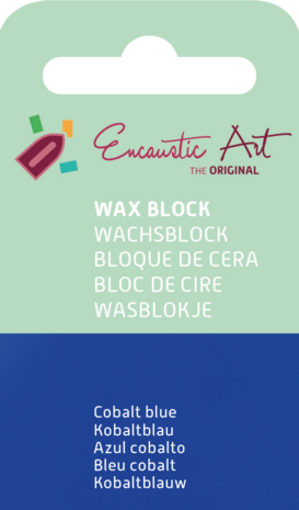 Encaustic Art wax - (19) kobaltblauw 