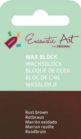 Encaustic Art wax - (13) roodbruin 