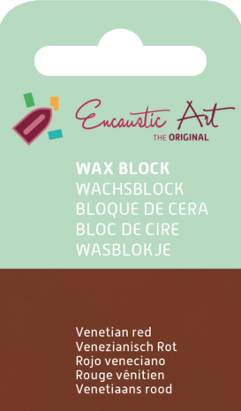 Encaustic Art wax - (21) venetiaans rood 