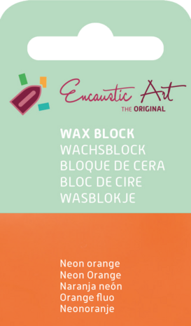 Encaustic Art wax - (38) neonoranje 