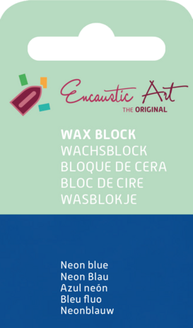 Encaustic Art wax - (41) neonblauw 