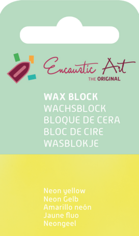 Encaustic Art wax - (39) neongeel 