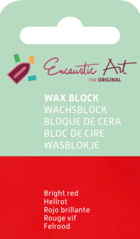 Encaustic Art wax - (43) felrood 