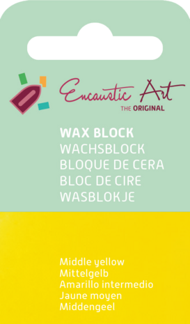 Encaustic Art wax - (44) middengeel 