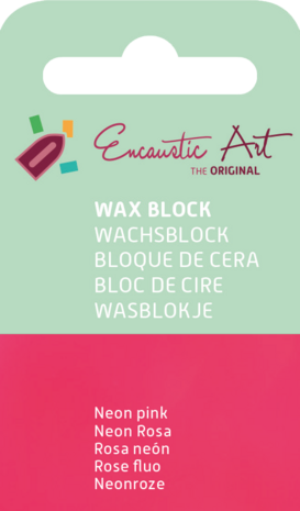 Encaustic Art wax - (37) neonroze