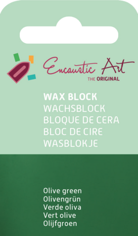 Encaustic Art wax - (23) olijfgroen 