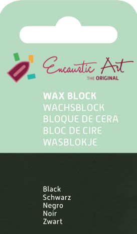 Encaustic Art wax - (15) zwart 