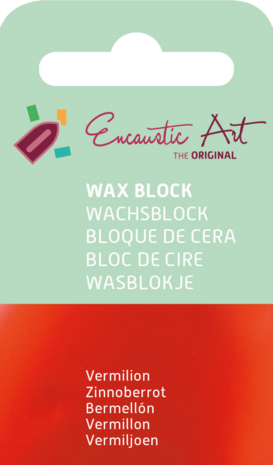 Encaustic Art wax - (02) vermiljoen 