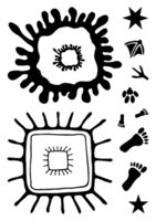 Encaustic Art stempelset - kunst kaders